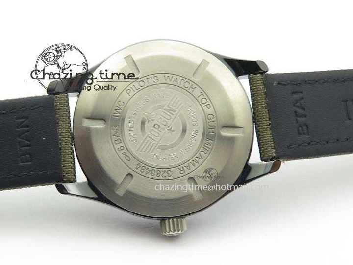 MIROTIME 0304 SunProtective MARK XVII IW324702 Real Ceramic MK Best Edition Green Dial On Green Nylon Strap A 7288